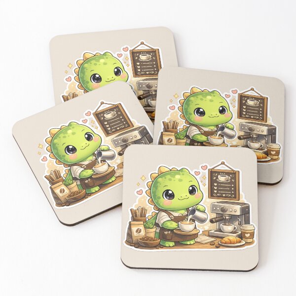 Item preview, Little Dino Barista Coffee Shop designed and sold by Safe Haven Pets.