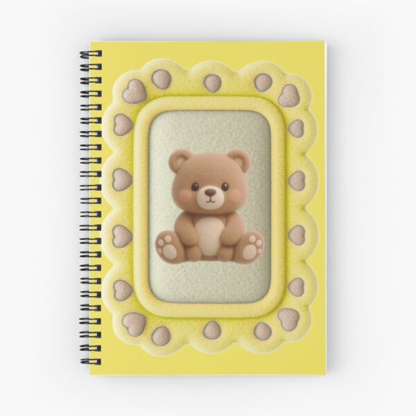 Item preview, Soft Plush Look Cute Teddy Bear in Yellow Frame designed and sold by TeeGeeTees.
