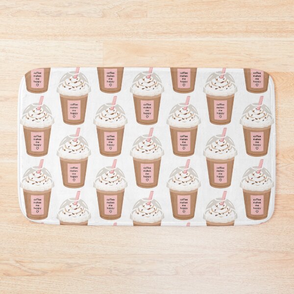 Item preview, Iced Frappuccino Whipped Cream Happy Coffee Quote designed and sold by Anne97s.