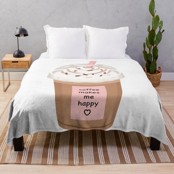 Item preview, Iced Frappuccino Whipped Cream Happy Coffee Quote designed and sold by Anne97s.