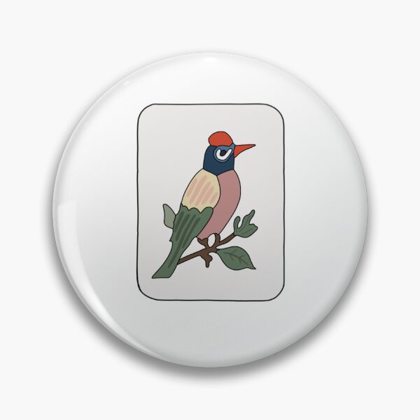 Item preview, Mahjong Bird Tile designed and sold by jennaelghatit.