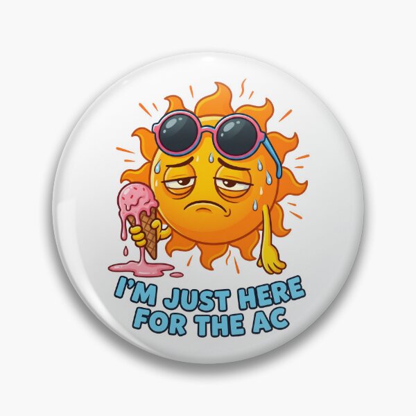 Item preview, Hot Sun Melting Ice Cream - Funny summer heat wave humor. designed and sold by MyHappyArtShop.