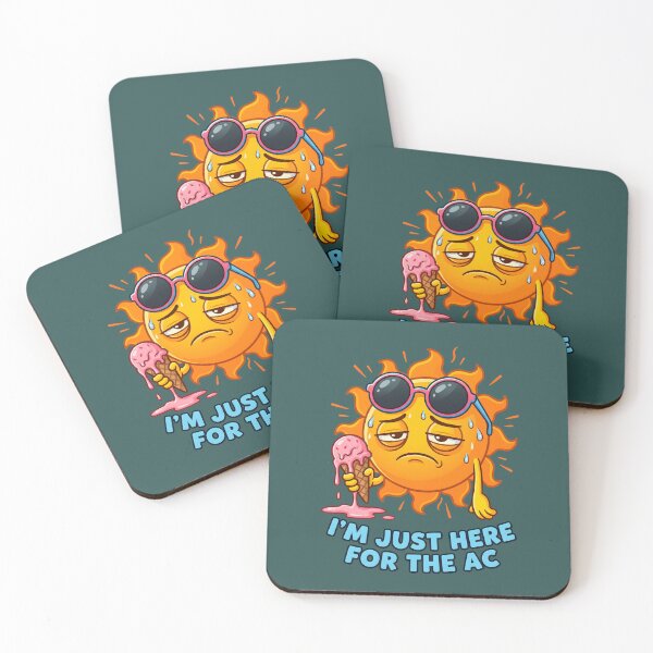 Item preview, Hot Sun Melting Ice Cream - Funny summer heat wave humor. designed and sold by MyHappyArtShop.