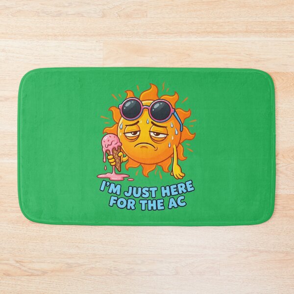 Item preview, Hot Sun Melting Ice Cream - Funny summer heat wave humor. designed and sold by MyHappyArtShop.