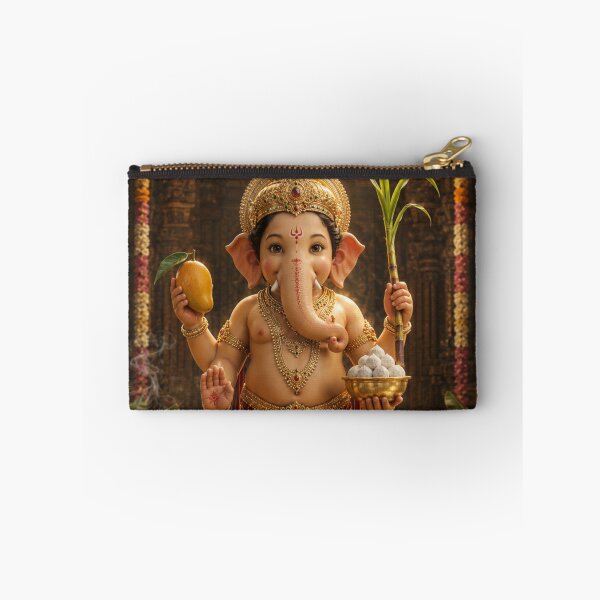 Item preview, The 32 forms of Ganapati Series-Bala Ganapati – The Divine Child of Wisdom | Sacred Temple Portrait designed and sold by Homyar.
