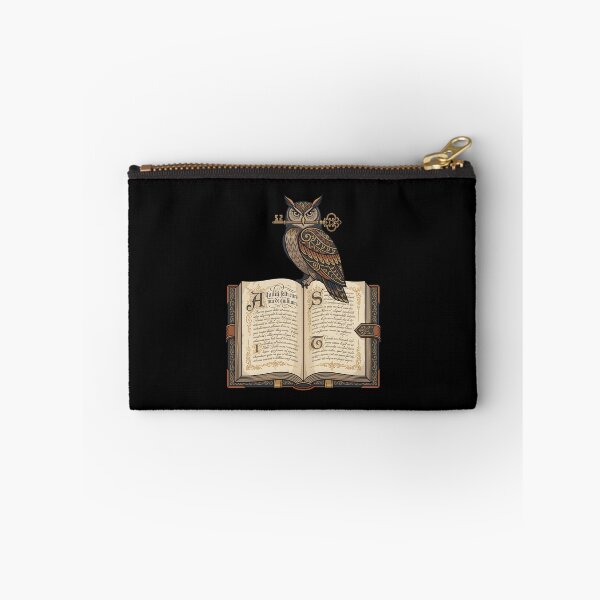 Item preview, Wise Owl Keeper of Ancient Secrets Fantasy Book Art. designed and sold by MyHappyArtShop.