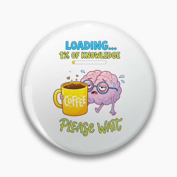 Item preview, Loading... 1% of Knowledge – Funny Coffee Brain Meme. designed and sold by MyHappyArtShop.