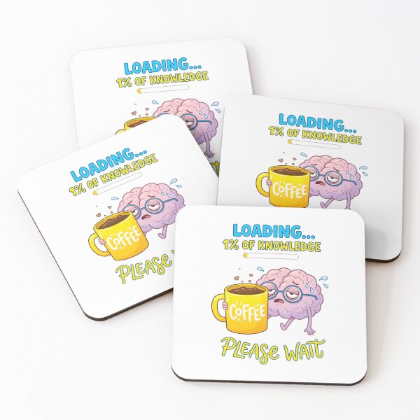 Item preview, Loading... 1% of Knowledge – Funny Coffee Brain Meme. designed and sold by MyHappyArtShop.