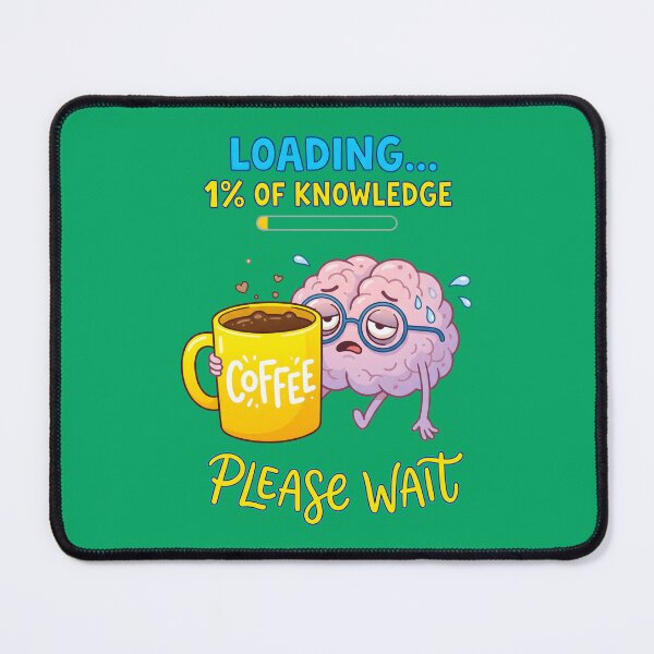 Item preview, Loading... 1% of Knowledge – Funny Coffee Brain Meme. designed and sold by MyHappyArtShop.