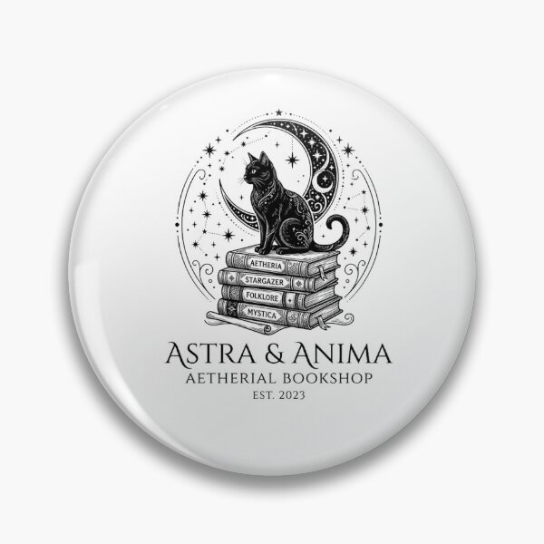Item preview, Celestial Chronicles: Mystical Cat & Antique Books Logo designed and sold by CatstheticShop1.