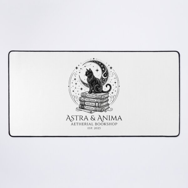 Item preview, Celestial Chronicles: Mystical Cat & Antique Books Logo designed and sold by CatstheticShop1.