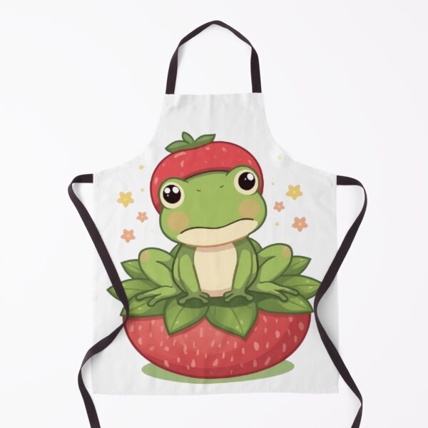 Item preview, Cute Strawberry Frog Kawaii Sticker | Adorable Spring Frog Gift designed and sold by Stylestickers55.