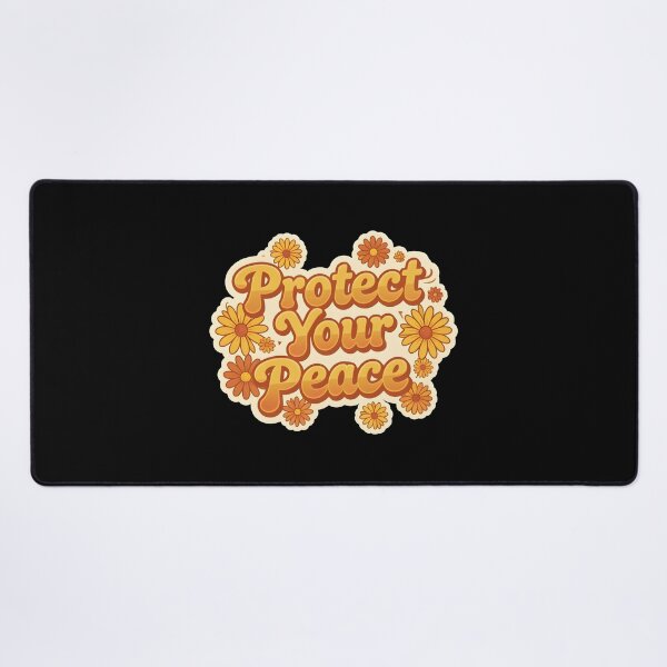 Item preview, Retro Protect Your Peace Groovy Daisy Flowers designed and sold by KCasual.