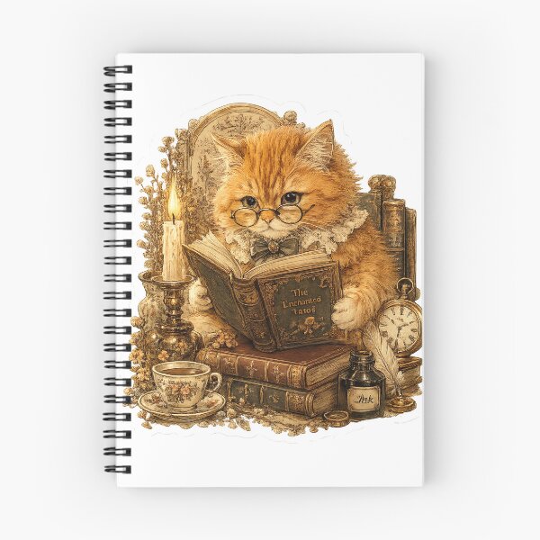 Item preview, Vintage Reading Cat Sticker designed and sold by Alpha-mike13.