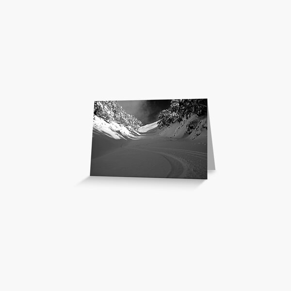 First Tracks Greeting Card