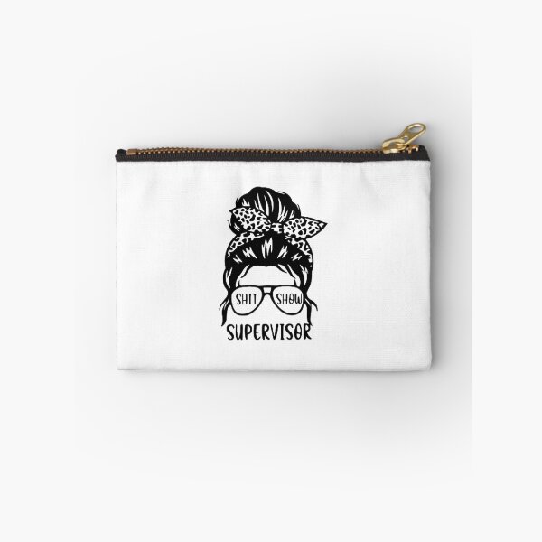 Item preview, Shit Show Supervisor Messy Bun Leopard Slogan designed and sold by Macias123.