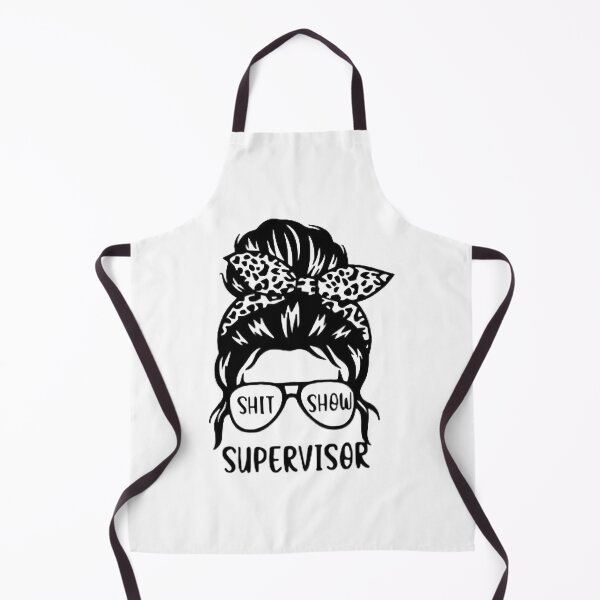 Item preview, Shit Show Supervisor Messy Bun Leopard Slogan designed and sold by Macias123.