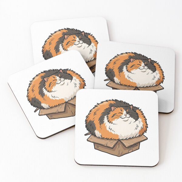 Item preview, Cat Squeezed Into Tiny Box designed and sold by YNAMREG.