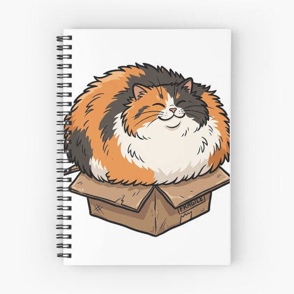 Item preview, Cat Squeezed Into Tiny Box designed and sold by YNAMREG.