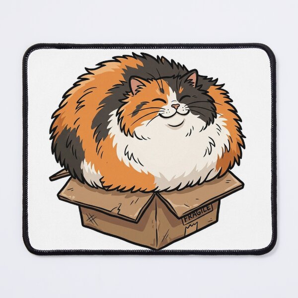 Item preview, Cat Squeezed Into Tiny Box designed and sold by YNAMREG.
