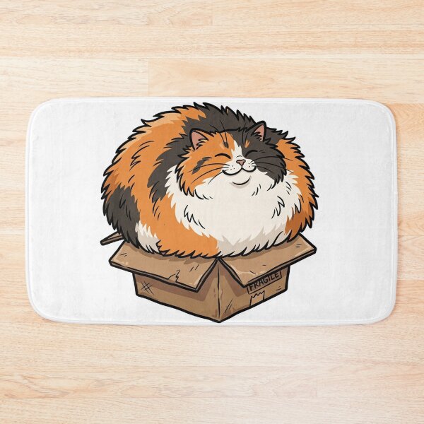 Item preview, Cat Squeezed Into Tiny Box designed and sold by YNAMREG.