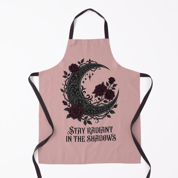 Item preview, Stay Radiant in the Shadows. Gothic Moon and Red Roses. designed and sold by MyHappyArtShop.