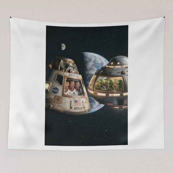 Item preview, NASA crew meet Martians designed and sold by WiseBow.