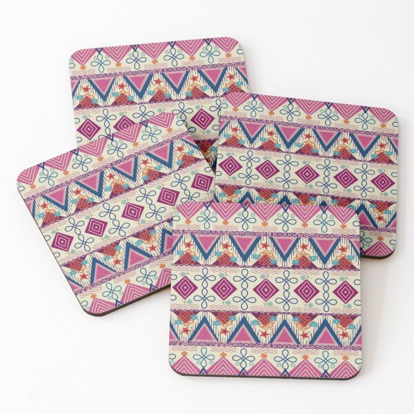 Item preview, Boho Folk Art Pink designed and sold by Dancingrabbit Studio.