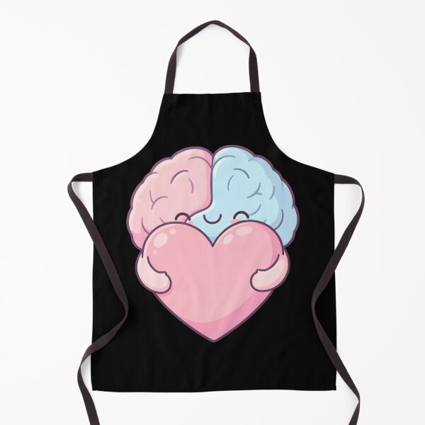 Item preview, Cute Kawaii Brain Hugging Heart Mental Health Balance designed and sold by KCasual.