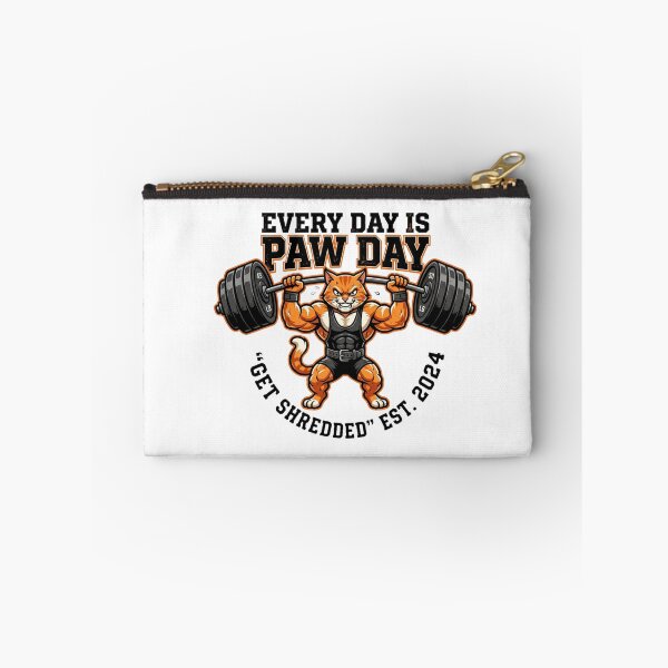 Item preview, Every Day Is Paw Day – Buff Ginger Cat Gym Logo designed and sold by CatstheticShop1.