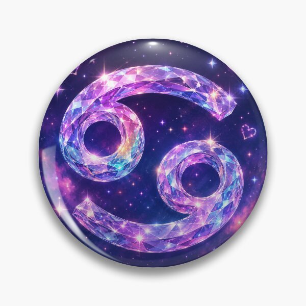 Item preview, Sparkling Cancer zodiac in cosmic glow designed and sold by HemGlo Studio.