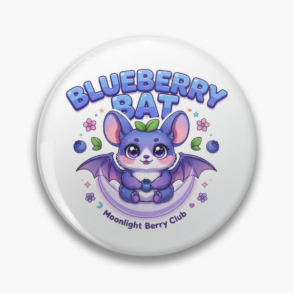 Item preview, Blueberry Bat Kawaii T-Shirt – Cute Moonlight Berry Bat Gift for Halloween Fans & Cozy Kawaii Lovers designed and sold by GemBob Creations.