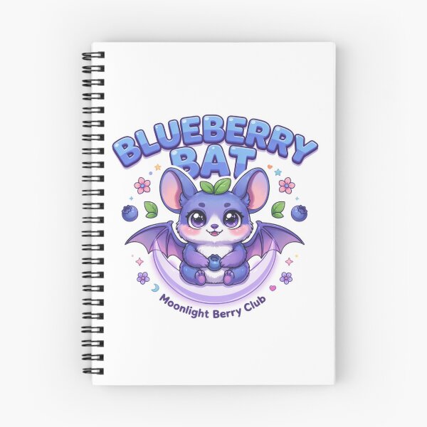 Item preview, Blueberry Bat Kawaii T-Shirt – Cute Moonlight Berry Bat Gift for Halloween Fans & Cozy Kawaii Lovers designed and sold by GemBob Creations.