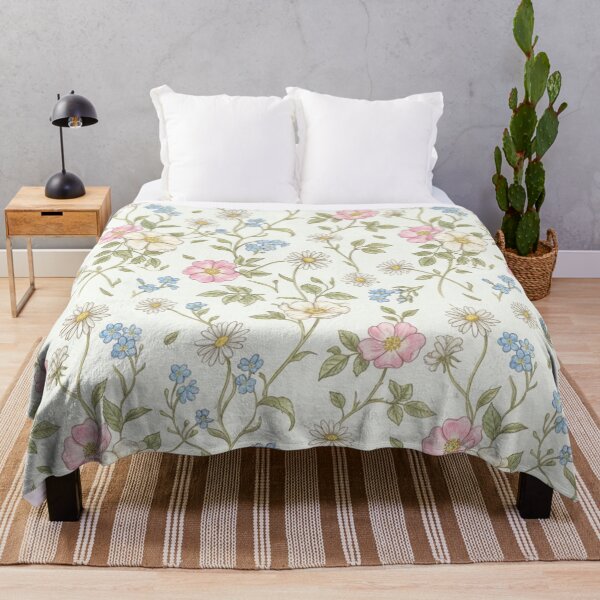 Item preview, Vintage Cottagecore Wildflower Seamless Pattern designed and sold by FashioonTrends.