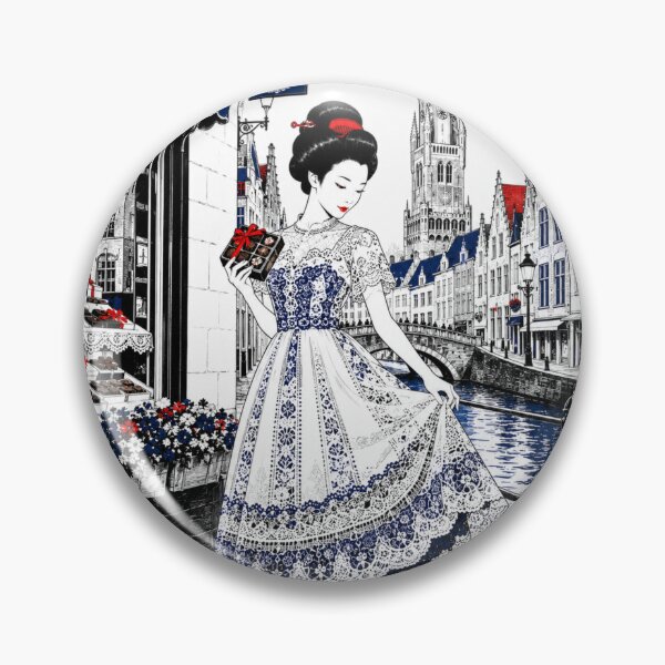 Item preview, Bruges Lace Elegance | Ayairo Collection No.033 designed and sold by AYAIRO.