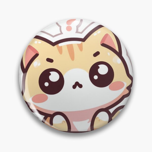 Item preview, Kawaii Confused Cat Sticker | Cute Funny Meme designed and sold by PastelPawsArt.
