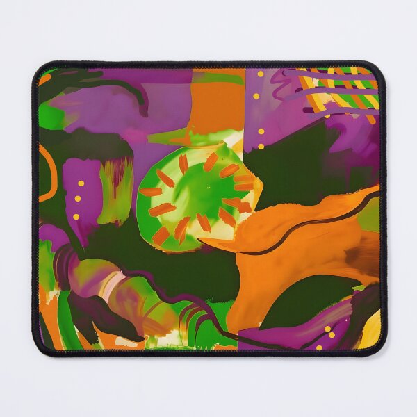 Item preview, Secondary Colors: Green Purple Orange Abstract Art designed and sold by Vicky Brago-Mitchell®.