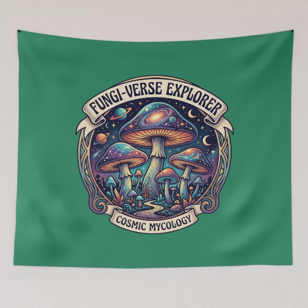 Item preview, Cosmic Mycology Explorer. designed and sold by MyHappyArtShop.