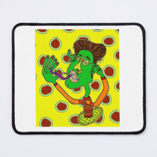 Item preview, Whimsical Green Artist Portrait Illustration designed and sold by shiftyourbarrie.