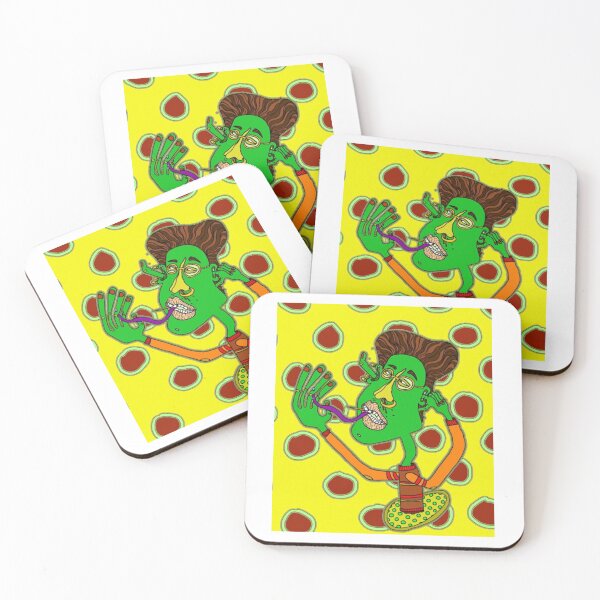 Item preview, Whimsical Green Artist Portrait Illustration designed and sold by shiftyourbarrie.