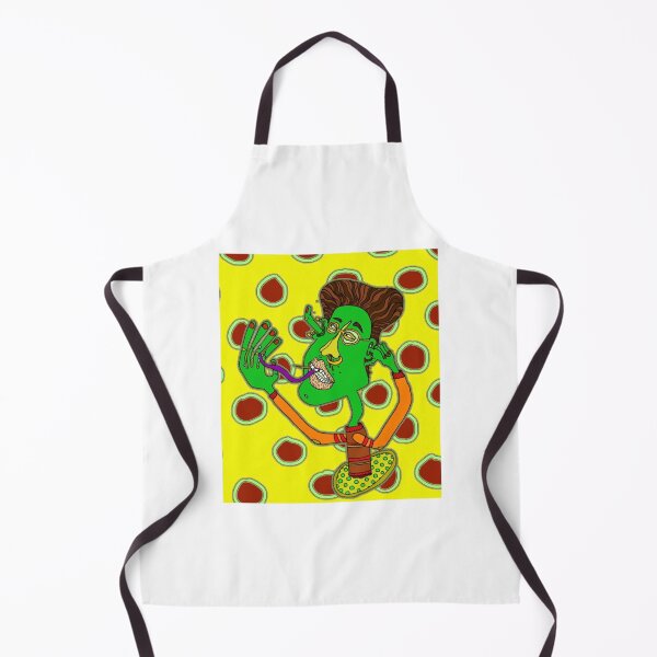 Item preview, Whimsical Green Artist Portrait Illustration designed and sold by shiftyourbarrie.