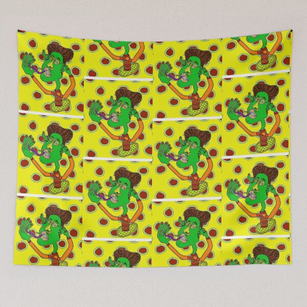 Item preview, Whimsical Green Artist Portrait Illustration designed and sold by shiftyourbarrie.