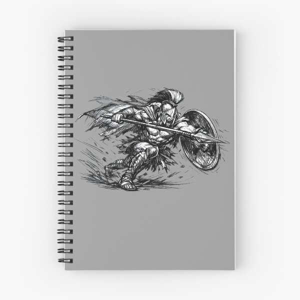Item preview, Leonidas Attack – Dynamic Spartan Sketch designed and sold by FilBlue.