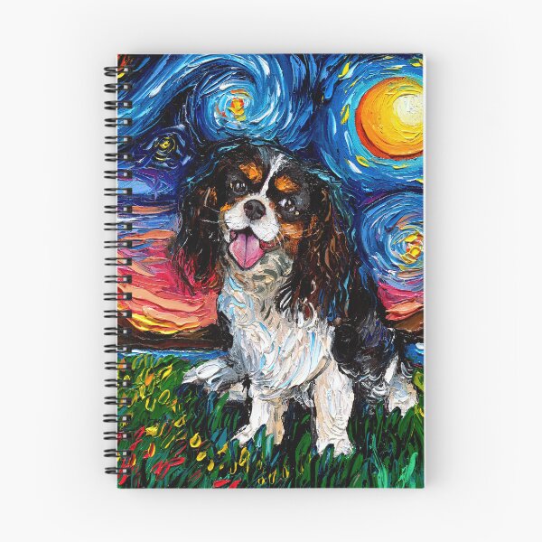 Item preview, Tri Color Cavalier King Charles Spaniel Night designed and sold by AjaTrier.
