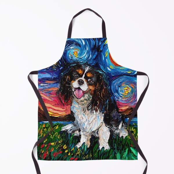 Item preview, Tri Color Cavalier King Charles Spaniel Night designed and sold by AjaTrier.