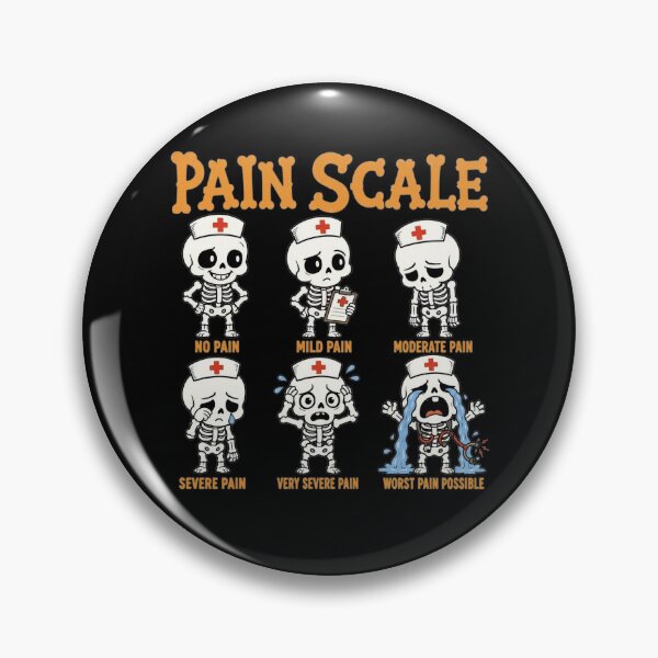 Item preview, Pain Scale Cute Nurse Skeleton Halloween Trauma Funny   designed and sold by clothesy7.