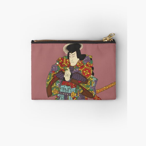 Item preview, Japanese Kabuki Actor - Modern Ukiyo-e Portrait - Japandi, Dusty Rose designed and sold by Black Swallow.