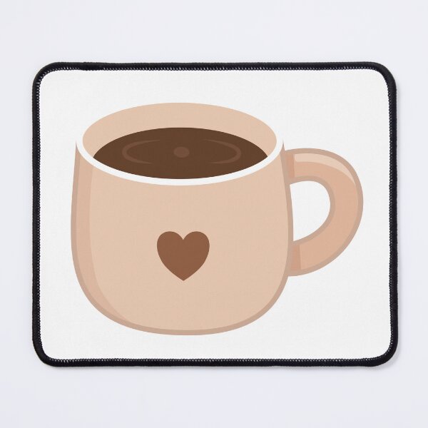 Item preview, Hot Coffee Ceramic Mug Brown Heart Graphic designed and sold by Anne97s.