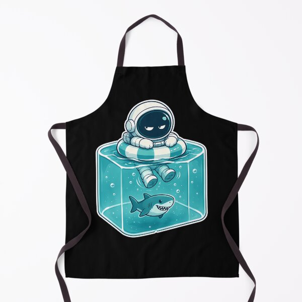 Item preview, Cool Astronaut Floating Above a Shark designed and sold by NatureStyle555.
