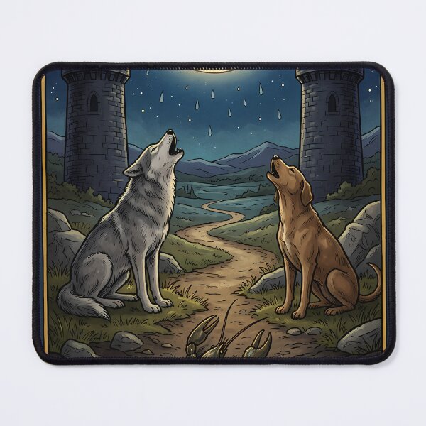 Item preview, The Moon Tarot XVIII: Mystical Night Howl designed and sold by Clavivs.